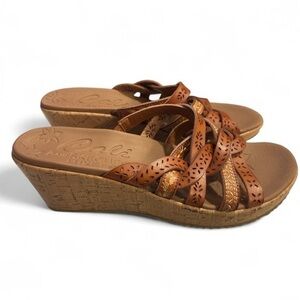 SKECHERS® Beverlee - Tiger Posse platform wedge sandal.